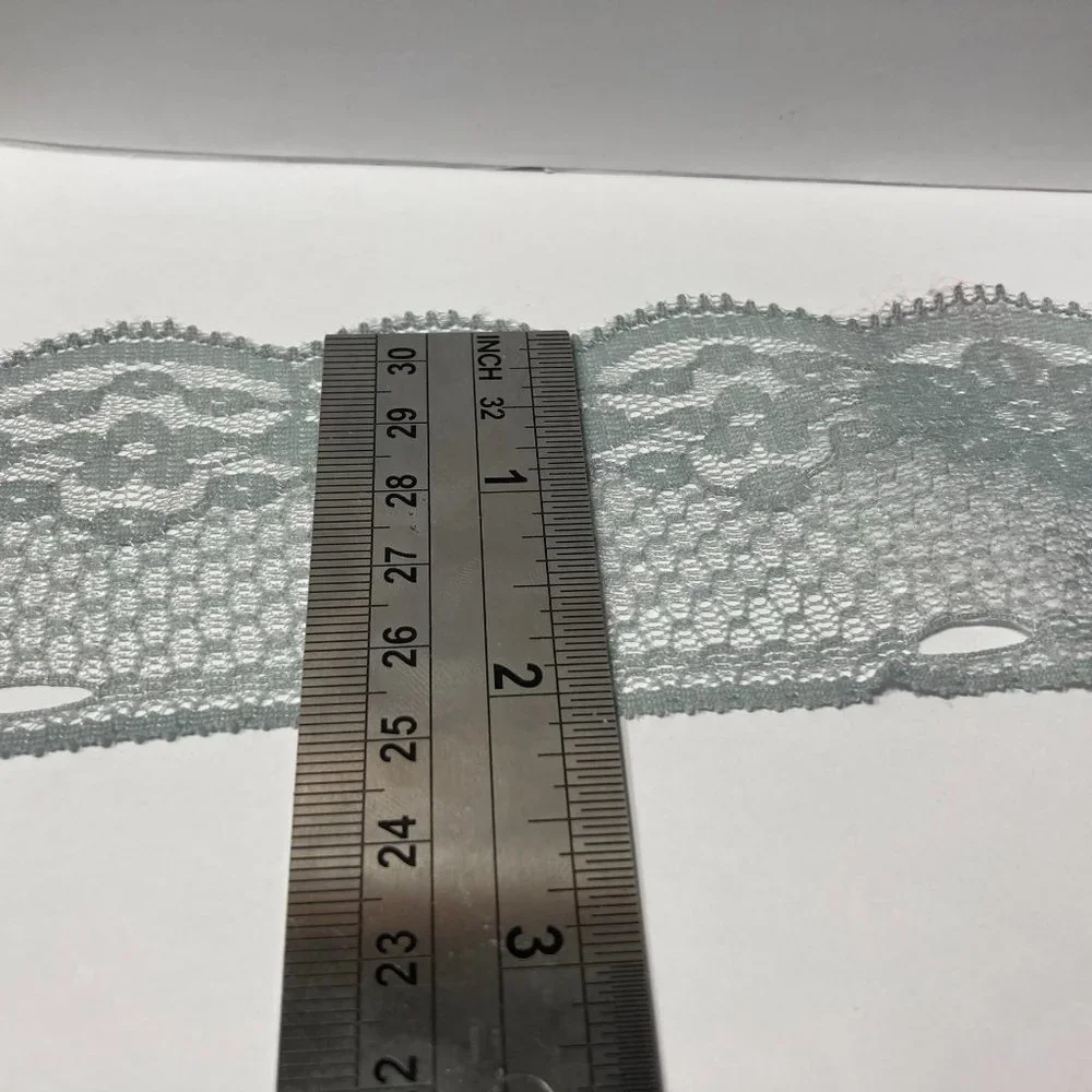 Grey Floral Lace Ribbon Crafts Trim 2